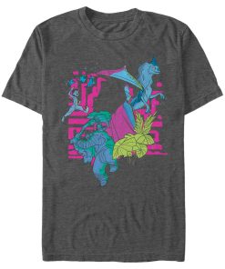 Men’s Raya and the Last Dragon Colorful Characters in Action T-Shirt