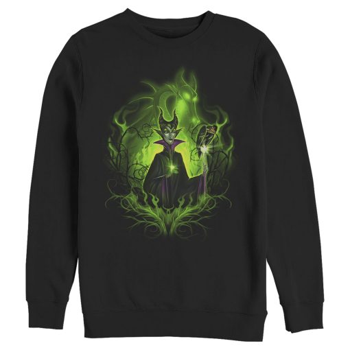 Men’s Sleeping Beauty Dark Detailed Maleficent Sweatshirt