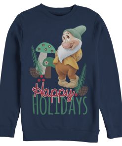 Men’s Snow White and the Seven Dwarfs Snow White and the Seven Dwarfs Happy Bashful Holidays Sweatshirt