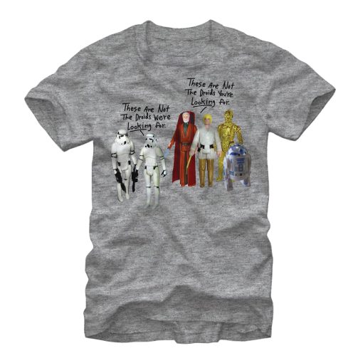 Men’s Star Wars Action Figures Not the Droids T-Shirt