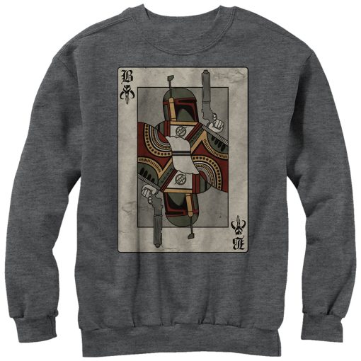 Men’s Star Wars Boba Fett Playing Card Sweatshirt