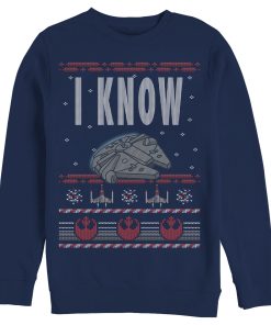 Men’s Star Wars Christmas I Know Quote Sweatshirt