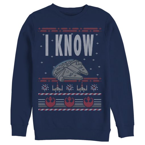 Men’s Star Wars Christmas I Know Quote Sweatshirt