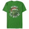 Men’s Star Wars Christmas Yoda Merry You Will Be T-Shirt