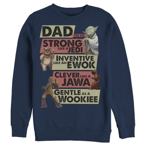 Men’s Star Wars Dad You Are Strong Like A Jedi Sweatshirt