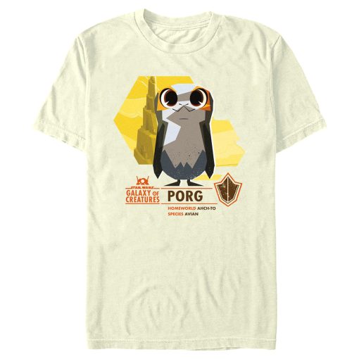 Men’s Star Wars Galaxy of Creatures The Porg T-Shirt