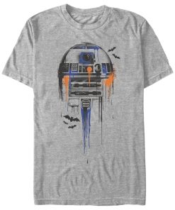 Men’s Star Wars Halloween R2-D2 Bats T-Shirt