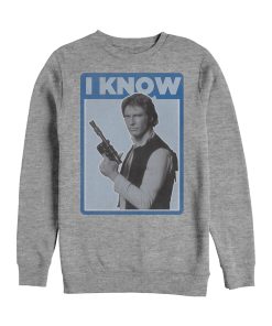 Men’s Star Wars Han Solo Quote I Know Sweatshirt