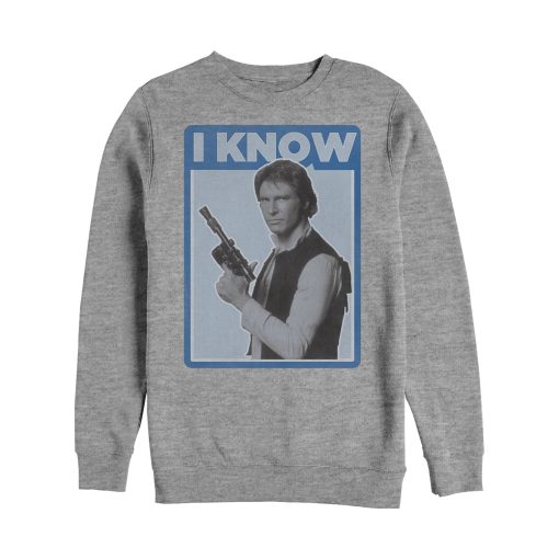 Men’s Star Wars Han Solo Quote I Know Sweatshirt