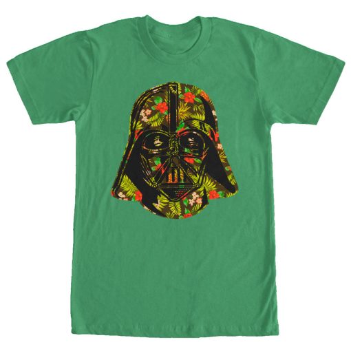 Men’s Star Wars Hawaiian Print Darth Vader Helmet T-Shirt