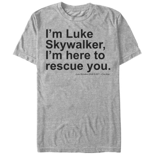 Men’s Star Wars Here to Rescue You T-Shirt