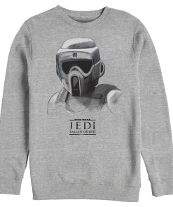 Men’s Star Wars Jedi Fallen Order Grayscale Scout Trooper Sweatshirt