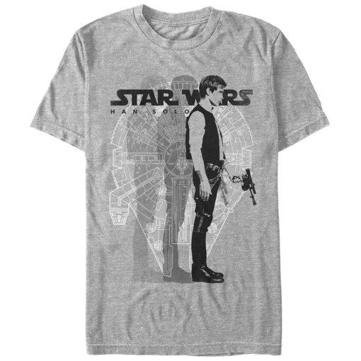 Men’s Star Wars Millennium Falcon Han Solo T-Shirt