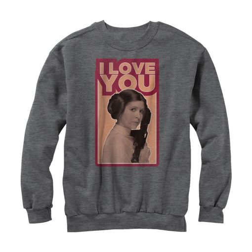 Men’s Star Wars Princess Leia Quote I Love You Sweatshirt