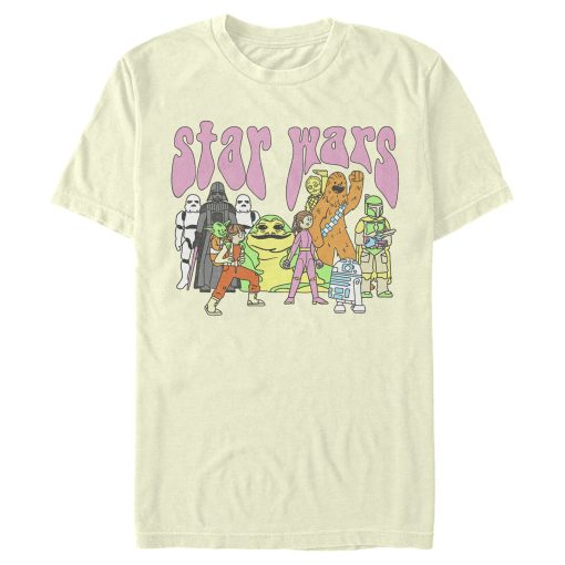 Men’s Star Wars Psychedelic Classic Characters T-Shirt