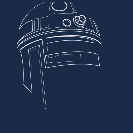 Men’s Star Wars R2-D2 Outline T-Shirt