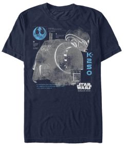 Men’s Star Wars Rogue One K-2SO Schematic Print T-Shirt