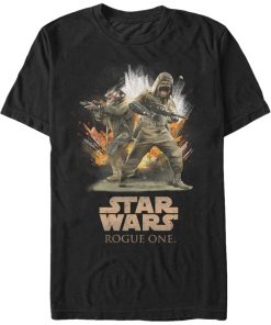 Men’s Star Wars Rogue One Pao and Bistan Battle Scene T-Shirt