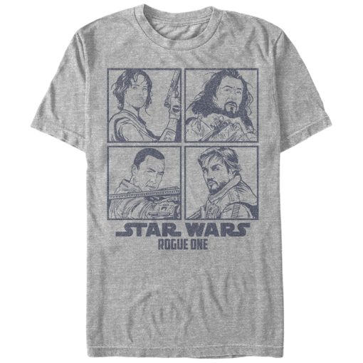 Men’s Star Wars Rogue One Rebel Hero Square T-Shirt