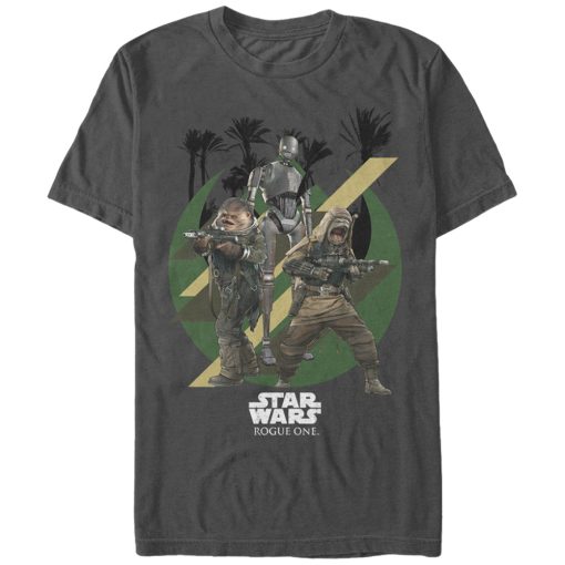 Men’s Star Wars Rogue One Scarif Warriors Pao Bistan K-2SO T-Shirt