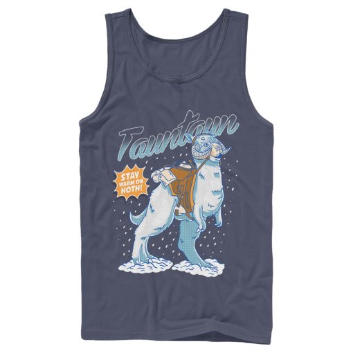 Men’s Star Wars Tauntaun Stay Warm On Hoth Comic Portrait Tank Top