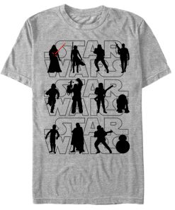 Men’s Star Wars The Force Awakens Character Silhouettes T-Shirt