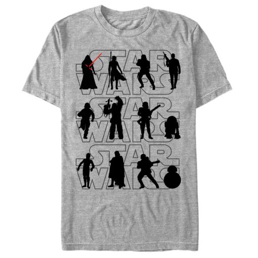 Men’s Star Wars The Force Awakens Character Silhouettes T-Shirt