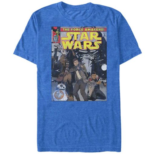 Men’s Star Wars The Force Awakens Comic Book Print T-Shirt