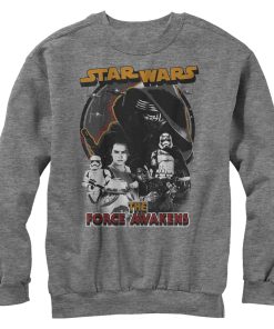 Men’s Star Wars The Force Awakens Distressed Sweatshirt