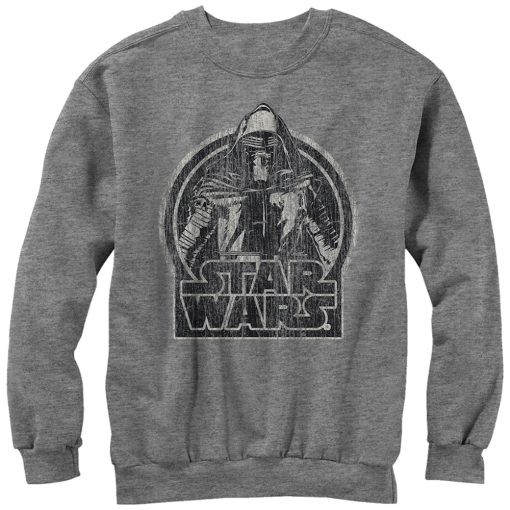 Men’s Star Wars The Force Awakens Kylo Ren Classic Distressed Sweatshirt