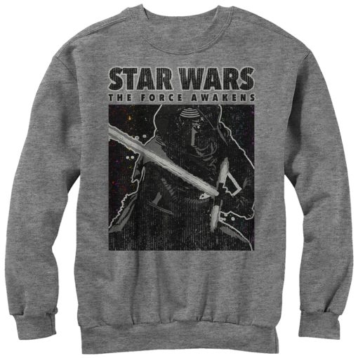 Men’s Star Wars The Force Awakens Kylo Ren Distressed Sweatshirt