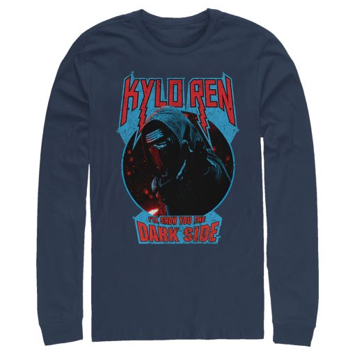 Men’s Star Wars The Force Awakens Kylo Ren Show Dark Side Long Sleeve Shirt