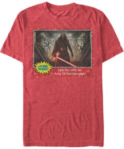 Men’s Star Wars The Force Awakens Kylo Ren Stormtroopers Trading Card T-Shirt