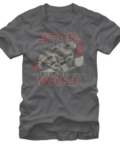 Men’s Star Wars The Force Awakens Millennium Falcon T-Shirt