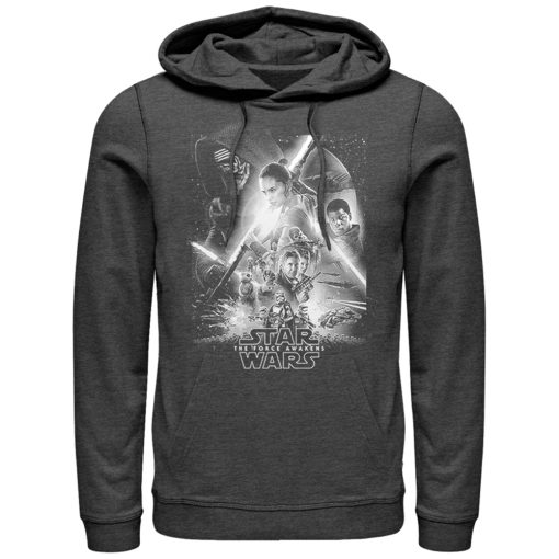 Men’s Star Wars The Force Awakens Poster Pull Over Hoodie