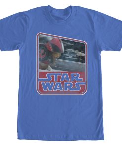 Men’s Star Wars The Force Awakens Retro Poe Dameron T-Shirt