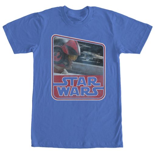 Men’s Star Wars The Force Awakens Retro Poe Dameron T-Shirt