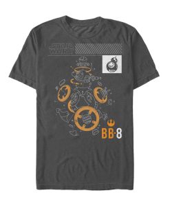 Men’s Star Wars The Last Jedi BB-8 Deconstruct T-Shirt