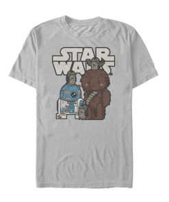 Men’s Star Wars The Last Jedi Cartoon Porg Party T-Shirt