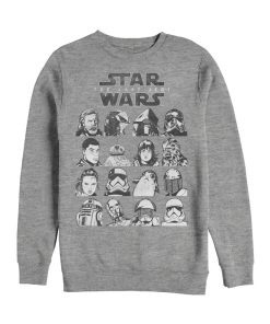 Men’s Star Wars The Last Jedi Character Page Sweatshirt