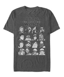 Men’s Star Wars The Last Jedi Character Page T-Shirt