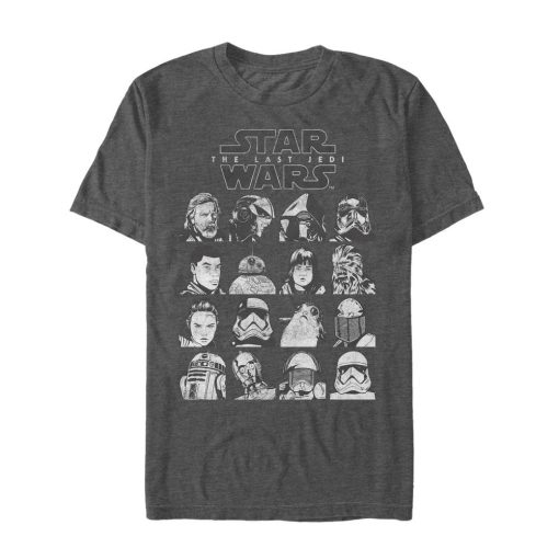 Men’s Star Wars The Last Jedi Character Page T-Shirt