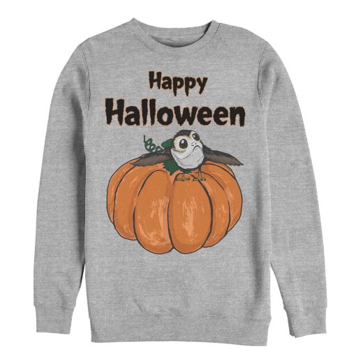 Men’s Star Wars The Last Jedi Happy Halloween Porg Sweatshirt