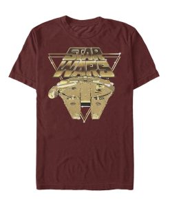 Men’s Star Wars The Last Jedi Millennium Falcon Pixel T-Shirt