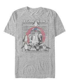 Men’s Star Wars The Last Jedi R2-D2 Porg Party T-Shirt