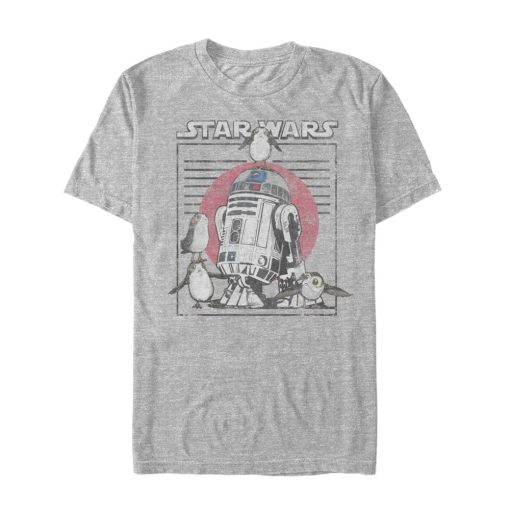 Men’s Star Wars The Last Jedi R2-D2 Porg Party T-Shirt