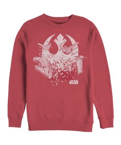 Men’s Star Wars The Last Jedi Rebel Ship Splinter Sweatshirt