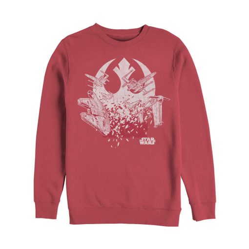 Men’s Star Wars The Last Jedi Rebel Ship Splinter Sweatshirt