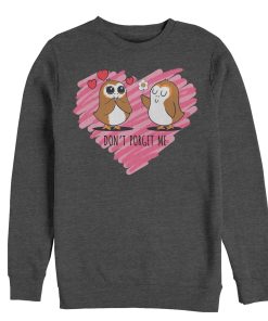 Men’s Star Wars The Last Jedi Valentine Don’t Porget Me Cartoon Sweatshirt