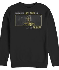 Men’s Star Wars The Rise of Skywalker C-3PO One Last Look Sweatshirt